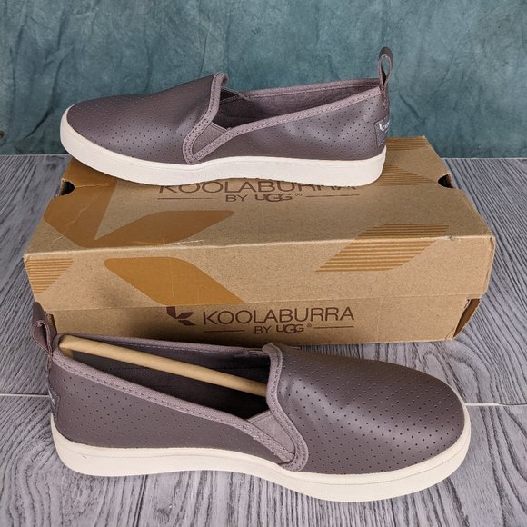 Koolaburra Keller Slip-On White / Cinder Size 5.5 - Picture 1 of 6